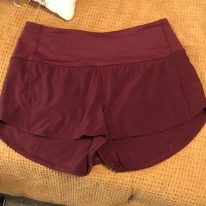 Lululemon high rise speed up short 2.5 in.